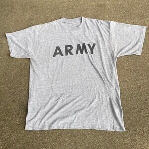 Grey vintage US Army single stitch t-shirt #militaryinspired